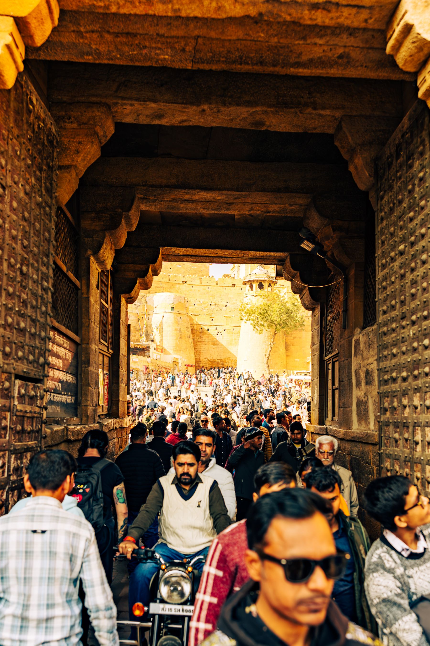 Crowded Gateway Inside Jaisalmer Fort (Sonar Qila)